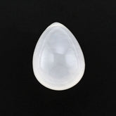 WHITE MILKY QUARTZ PLAIN DROP WITH (FULL DRILL) 18X13MM 19.67 Cts.