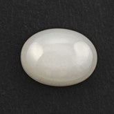 WHITE MOONSTONE OVAL CAB (MILKY) 16X12MM 8.74 Cts.