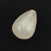 WHITE MOONSTONE PLAIN DROPS (MILKY HALF DRILL) 12X7.70MM 4.61 Cts.