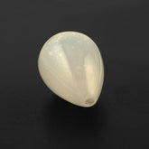 WHITE MOONSTONE PLAIN DROPS (MILKY HALF DRILL) 12X7.70MM 4.61 Cts.