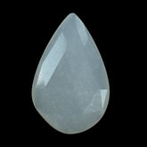 WHITE MOONSTONE ROSE CUT BRIOLETTE PEAR 14X9MM 2.51 Cts.