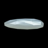 WHITE MOONSTONE ROSE CUT BRIOLETTE PEARISH 20X15MM 7.97 Cts.