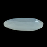 WHITE MOONSTONE BOTH SIDE TABLE CUT IRREGULAR CUSHION (MILKY) 15.22X10.00X7.80MM 4.04 Cts.