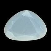 WHITE MOONSTONE BOTH SIDE TABLE CUT IRREGULAR TRILLION (MILKY) 15.50X11MM 4.84 Cts.