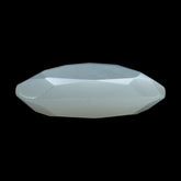 WHITE MOONSTONE BOTH SIDE TABLE CUT IRREGULAR TRILLION (MILKY) 15.50X11MM 4.84 Cts.