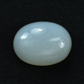 WHITE MOONSTONE PLAIN OVAL CAB 15X11.50MM 6.76 Cts.