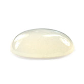 WHITE MOONSTONE PLAIN OVAL CAB 15X11.50MM 6.76 Cts.