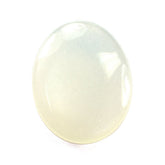 WHITE MOONSTONE PLAIN LENTIL OVAL 15X12MM 5.15 Cts.