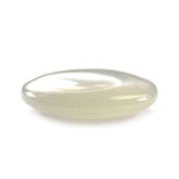 WHITE MOONSTONE PLAIN LENTIL OVAL 15X12MM 5.15 Cts.
