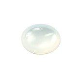 WHITE MOONSTONE PLAIN OVAL CAB 9X7MM 1.85 Cts.