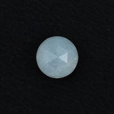 WHITE MOONSTONE ROSE CUT ROUND CAB (OPAQUE/CLEAN) 6.00X6.00 MM 0.72 Cts.