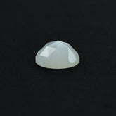 WHITE MOONSTONE ROSE CUT ROUND CAB (OPAQUE/CLEAN) 6.00X6.00 MM 0.72 Cts.