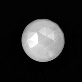 WHITE MOONSTONE ROSE CUT ROUND CAB (MILKY) 8.00X8.00 MM 1.81 Cts.