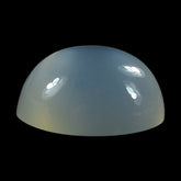 WHITE MOONSTONE PLAIN ROUND CAB (MILKY) 5.00X5.00 MM 0.46 Cts.