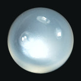 WHITE MOONSTONE PLAIN ROUND CAB (MILKY) 3.00X3.00MM 0.14 Cts.