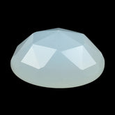 WHITE MOONSTONE ROSE CUT ROUND CAB (MILKY) 6.00X6.00 MM 0.72 Cts.
