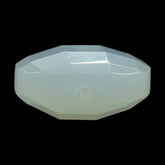 WHITE MOONSTONE CHECKER CUT BRIOLETTE ROUND (MILKY) (FULL DRILL-1.00MM 10.00X10.00 MM 3.63 Cts.