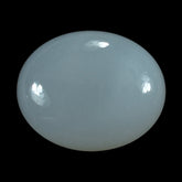 WHITE MOONSTONE (MILKY) PLAIN OVAL CAB 11.00X9.00 MM 2.68 Cts.