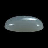 WHITE MOONSTONE (MILKY) PLAIN OVAL CAB 11.00X9.00 MM 2.68 Cts.