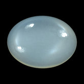 WHITE MOONSTONE (MILKY) PLAIN OVAL CAB 12.00X9.00 MM 2.51 Cts.