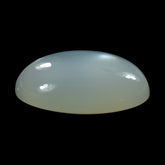 WHITE MOONSTONE (MILKY) PLAIN OVAL CAB 12.00X9.00 MM 2.51 Cts.