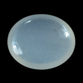 WHITE MOONSTONE (MILKY) LENTIL OVAL 12.00X10.00 MM 3.4 Cts.