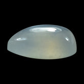 WHITE MOONSTONE (MILKY) PLAIN PEAR CAB 8.00X6.00 MM 1.07 Cts.