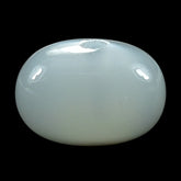 WHITE MOONSTONE (MILKY) PLAIN OLIVE (BON BON) HALF DRILL-1.20MM 10.00X8.00 MM 3.76 Cts.