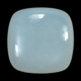 WHITE MOONSTONE (MILKY) LENTIL CUSHION 10.00X10.00 MM 3.62 Cts.