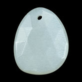 WHITE MOONSTONE (MILKY) ROSE CUT BRIOLETTE (TOP/FULL DRILL) PEARISH 15.50X12.50 MM 4.95 Cts.