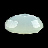 WHITE MOONSTONE (MILKY) CHECKER CUT BRIOLETTE OVAL 7.00X5.00 MM 0.79 Cts.