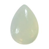 WHITE OPAL (WHITE) ( TRANSPARENT) PLAIN PEAR CAB 10.00X7.00 MM 1.08 Cts.