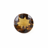 WHISKY QUARTZ CHECKER CUT ROUND 8MM 1.65 Cts.