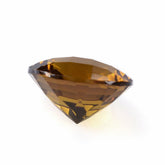 WHISKY QUARTZ CHECKER CUT ROUND 11MM 4.03 Cts.