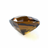 WHISKY QUARTZ ONION CHECKER CUT CUSHION ON TOP STEP CUT BACK 14MM 8.10 Cts.