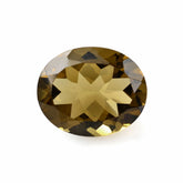 WHISKY QUARTZ CUT OVAL 12X10MM 4.34 Cts.