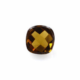 WHISKY QUARTZ CHECKER CUT CUSHION CAB 5MM 0.55 Cts.
