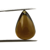 WHISKY QUARTZ PLAIN DROP (FULL DRILL) 17X12MM 14.88Cts.