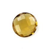WHISKY QUARTZ BRIOLETTE ROUND 15MM 7.28Cts.