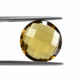 WHISKY QUARTZ BRIOLETTE ROUND 14MM 7.03Cts.