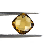 WHISKY QUARTZ BRIOLETTE CUSHION (FULL DRILL) 10MM 3.82 Cts.