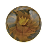 WHISKY QUARTZ BUFFTOP ROUND WITH TWISTED CONCAVE 15MM 11.72 Cts.