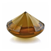 WHISKY QUARTZ BUFFTOP ROUND WITH TWISTED CONCAVE 15MM 11.72 Cts.