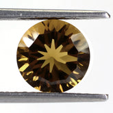 WHISKY QUARTZ CONCAVE CUT ROUND 9MM 2.68 Cts.