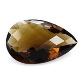 WHISKY QUARTZ CHECKER CUT PEAR 26X16.50MM 17.95 Cts.