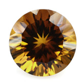 WHISKY QUARTZ CONCAVE CUT ROUND 12MM 6.10 Cts.