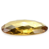 WHISKY QUARTZ ROSE CUT IRREGULAR OVAL CAB 23X16MM 9.4 Cts.