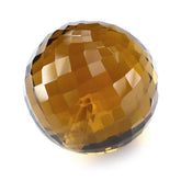 WHISKY QUARTZ FACETED BALLS (HALF DRILL 1MM) 14MM 19.40 Cts.