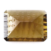 WHISKY QUARTZ CONCAVE SPLENDOR CUT OCTAGON (DES#41) 16X12MM 8.75 Cts.