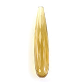 WHISKY QUARTZ FACETED DROPS (HALF DRILL 1.00MM) 40X8MM 19.00 Cts.
